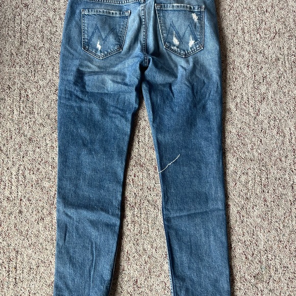 MOTHER SUPERIOR Denim The Flirt Jeans Cold Feet Wash Size 28 Distressed - Picture 5 of 14